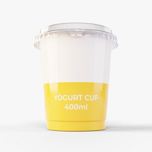 3D Plastic Cup 400ml Cap