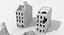 destroyed buildings 4 ruined 3D