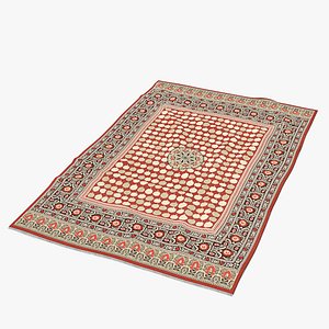 Uzbek Traditional Rug Carpet PBR 3D Model Archviz