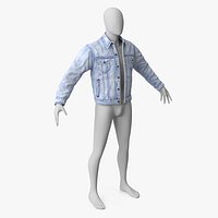 Unbuttoned Trucker Jeans Jacket Levis for Men