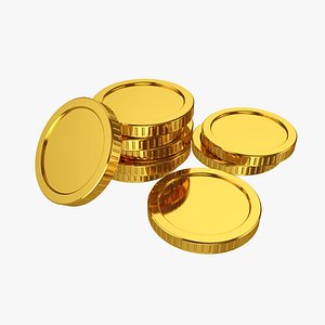 3D gold coin