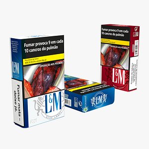 Cigarrette packs 3D model
