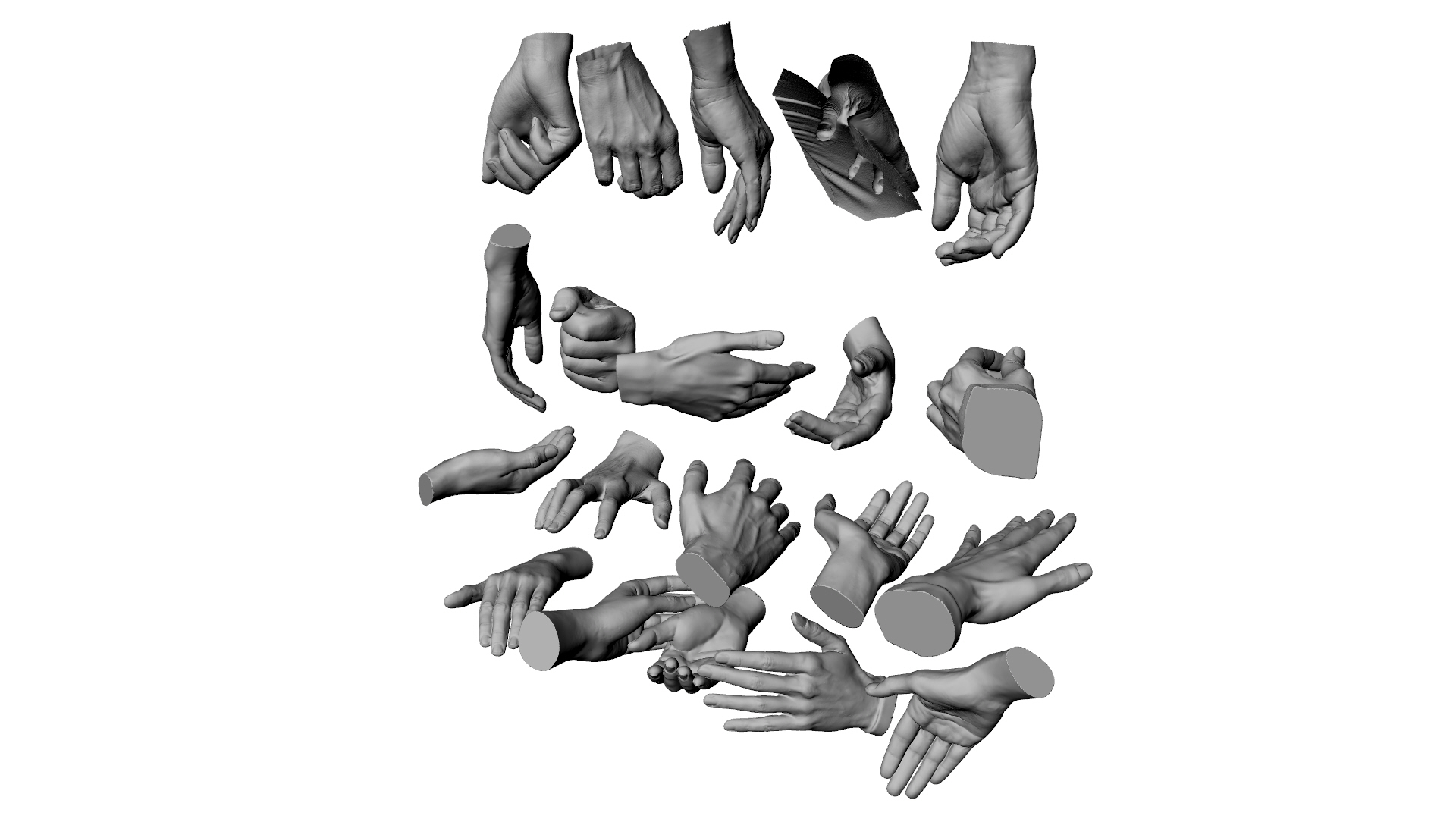 3D Hands x20 -1 - TurboSquid 1804637