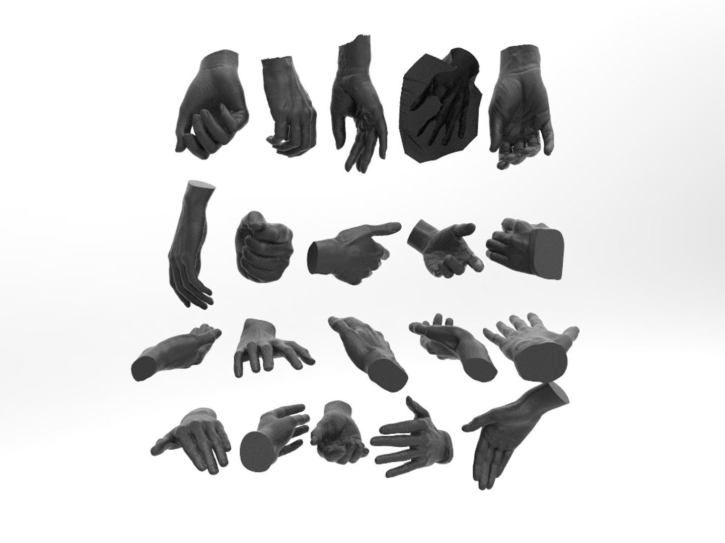 3D Hands X20 -1 - TurboSquid 1804637