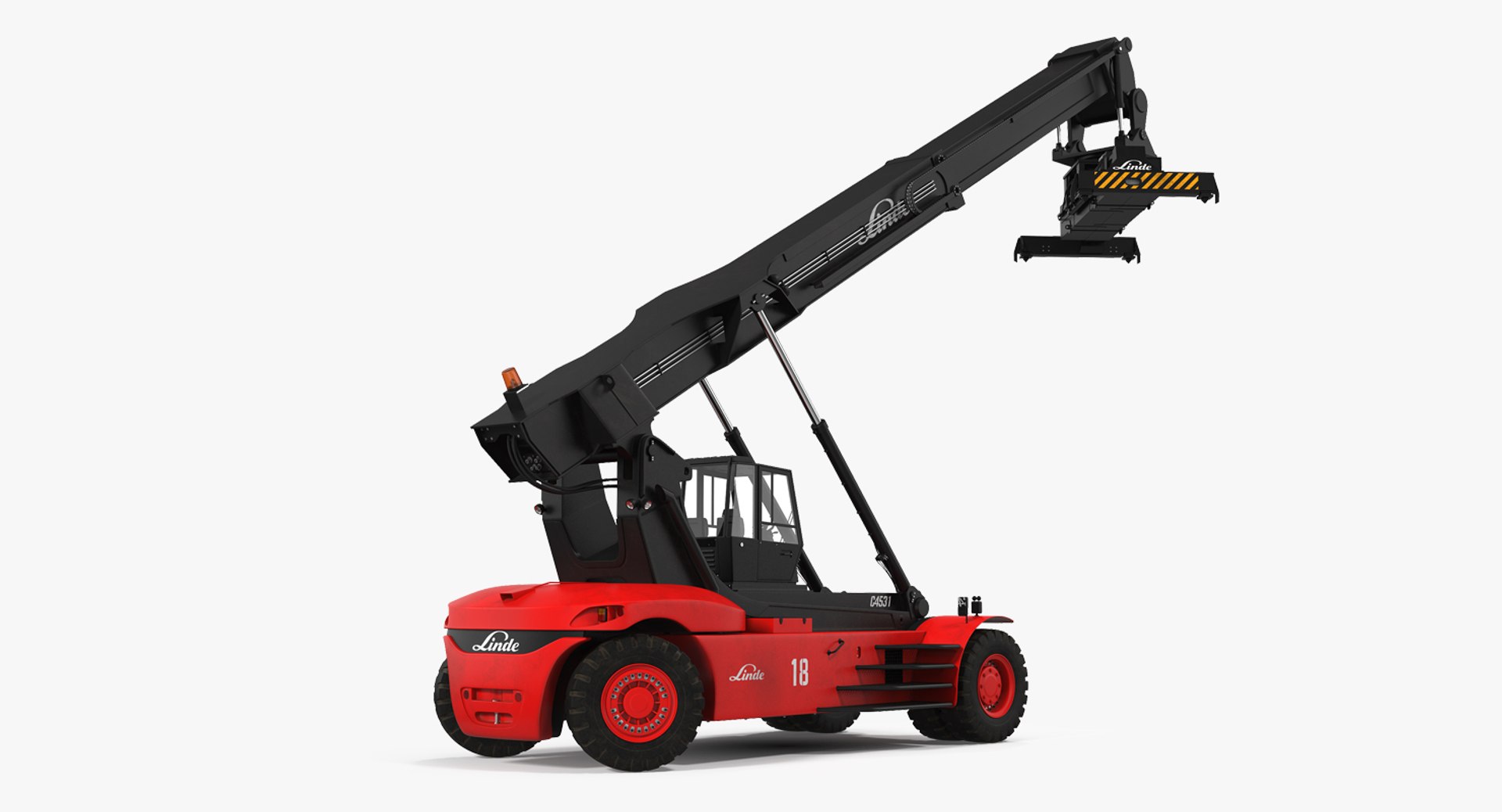 Linde Reach Stacker Rigged 3D model preview