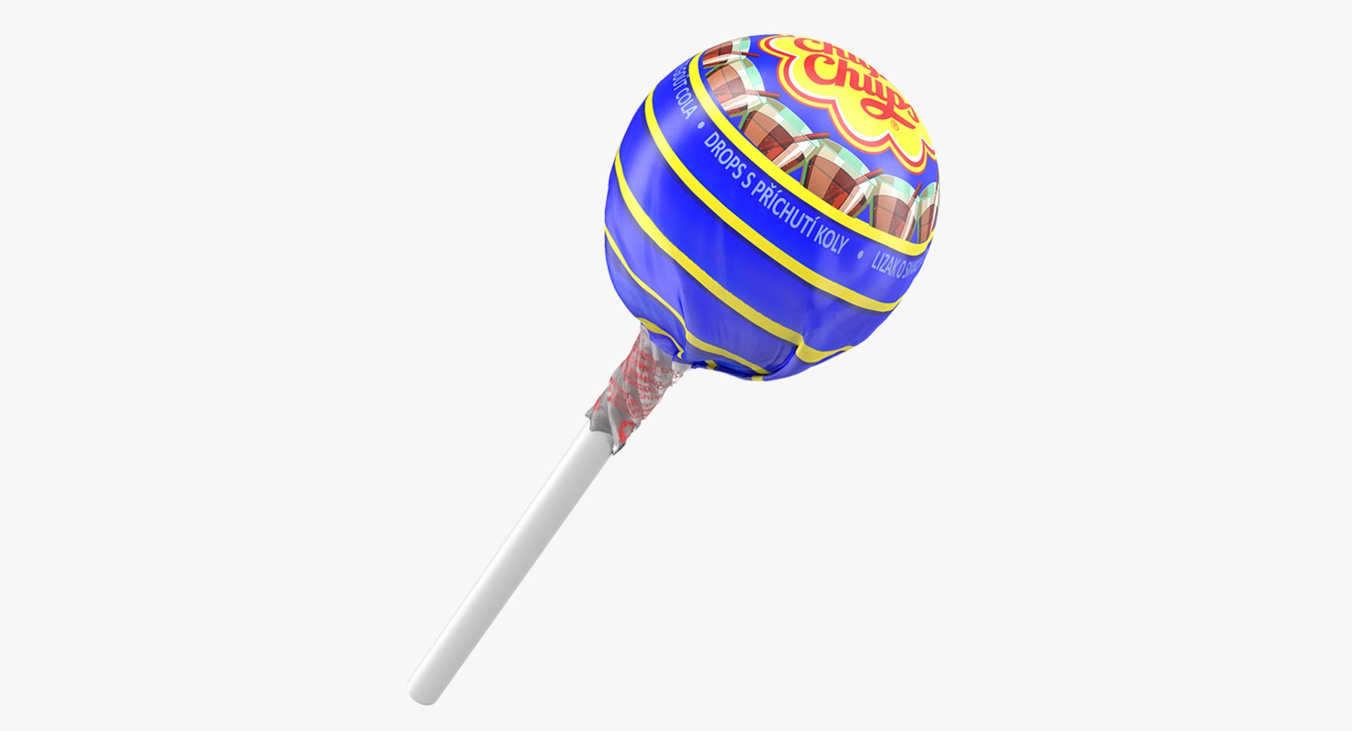 Cola Chupa Chups Wrapped 3D model preview