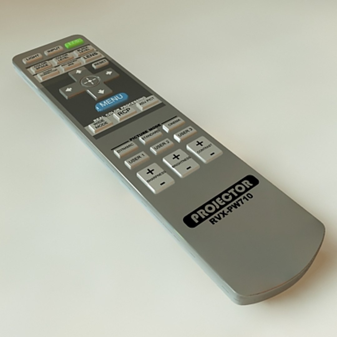 Projector Remote Control 3d Model