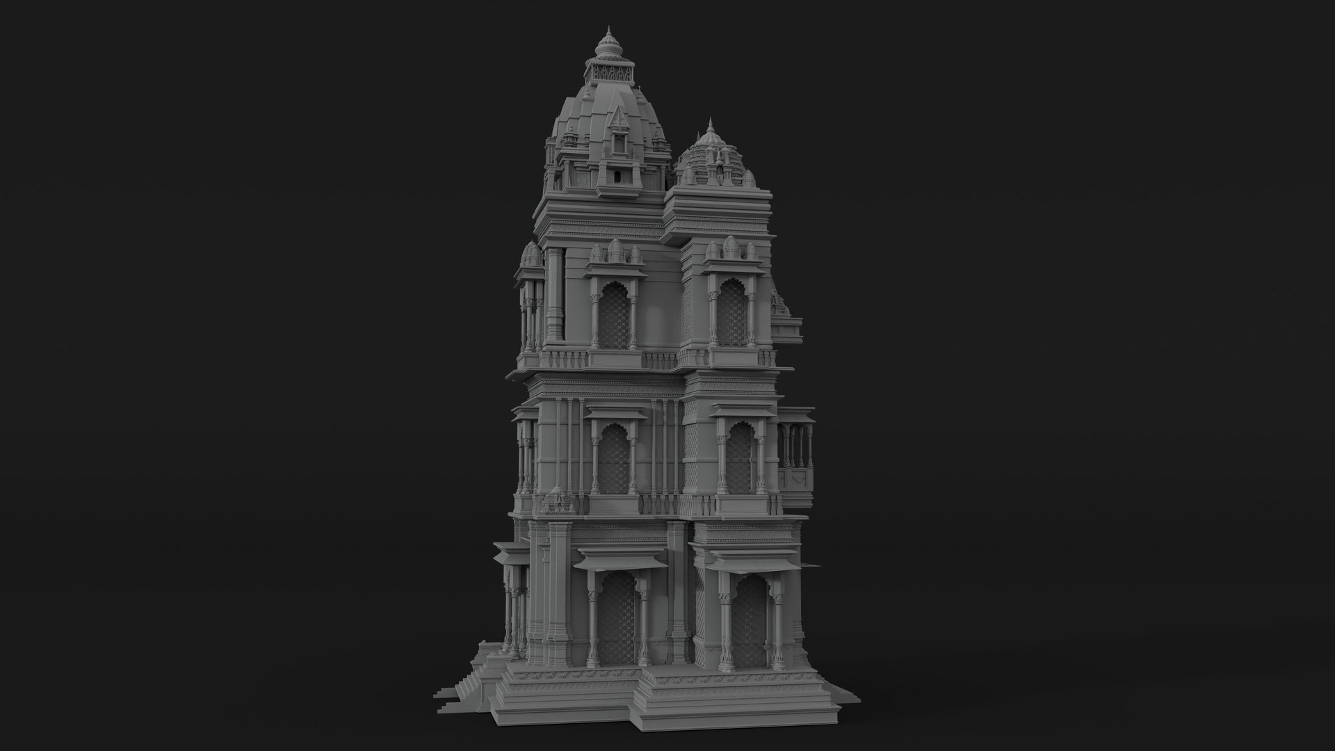 3D model Indian Ornate Temple Tower https://p.turbosquid.com/ts-thumb/e6/bxMysu/G4/build_035/jpg/1792622515/1920x1080/fit_q87/7c2d0081348d443f5f7fcb349291c01023bd83c3/build_035.jpg
