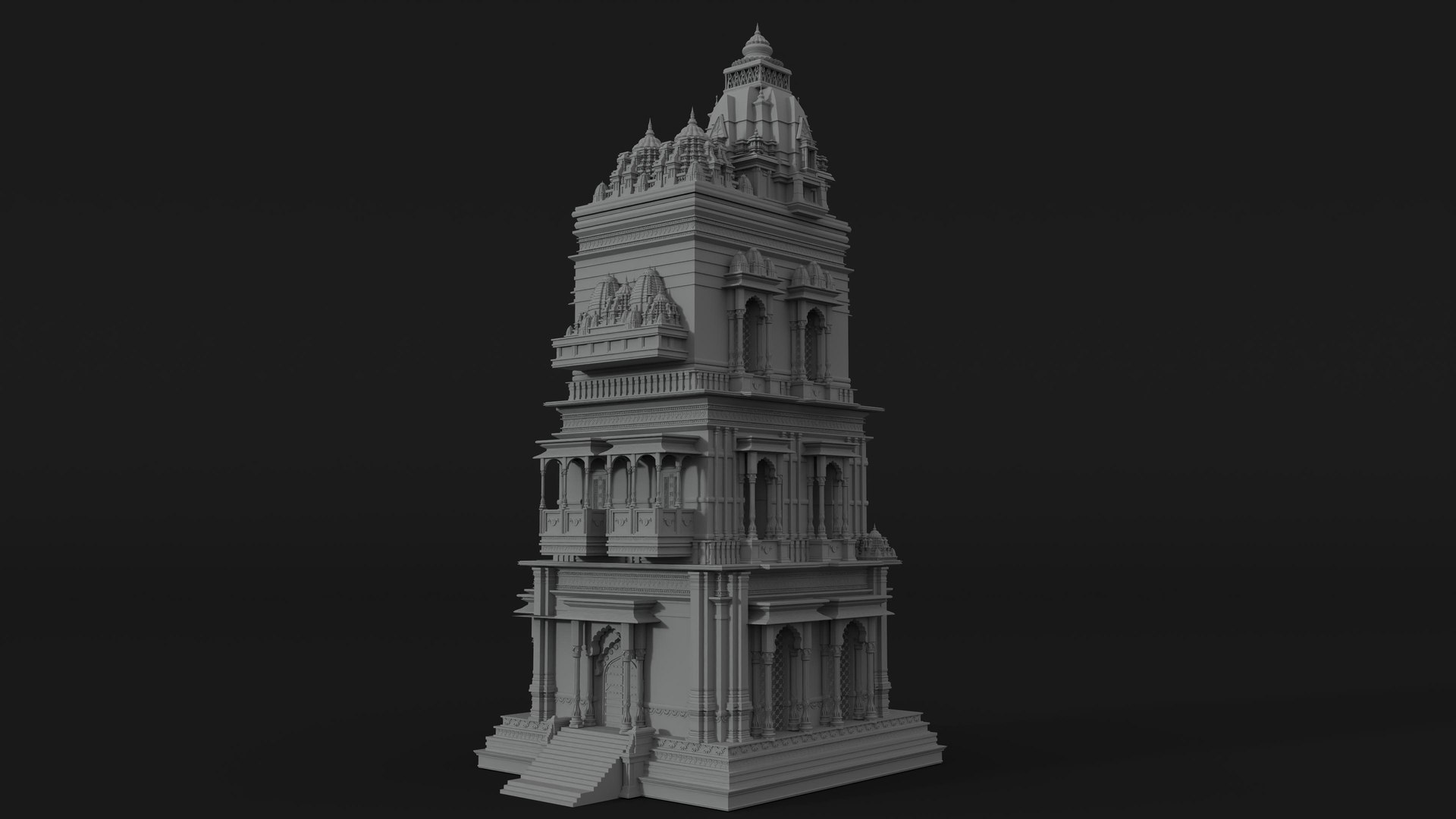 3D model Indian Ornate Temple Tower https://p.turbosquid.com/ts-thumb/e6/bxMysu/eX/build_014/jpg/1792622483/1920x1080/fit_q87/cc187368de3ac5685e9acf486d40843e0d095e29/build_014.jpg