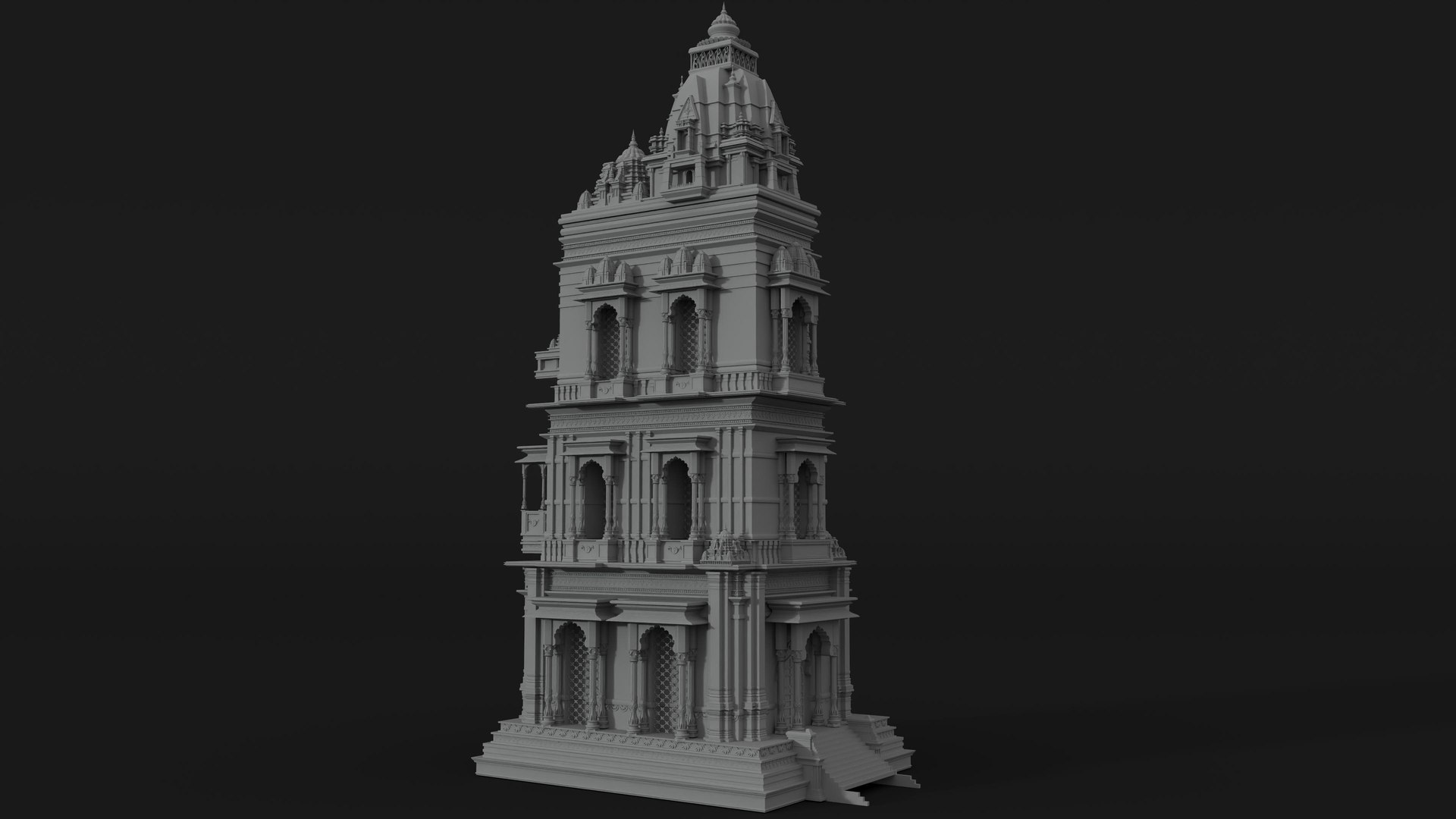 3D model Indian Ornate Temple Tower https://p.turbosquid.com/ts-thumb/e6/bxMysu/jB/build_022/jpg/1792622496/1920x1080/fit_q87/678333a70e2e522408151d35e010dce15d699d88/build_022.jpg