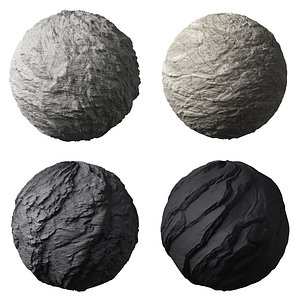 Rock Stone Wall Set 05