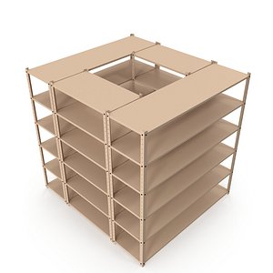 industrial shelf 3D