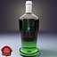 3d model of bottle absinthe liqueur