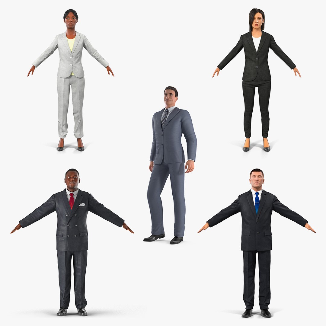 Business People Collection 3 3D model preview