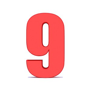 REd Number 3D model