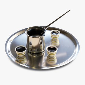 Arabic Coffee Pot and Cups