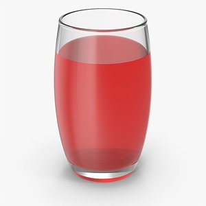 Glass Of Red Juice model