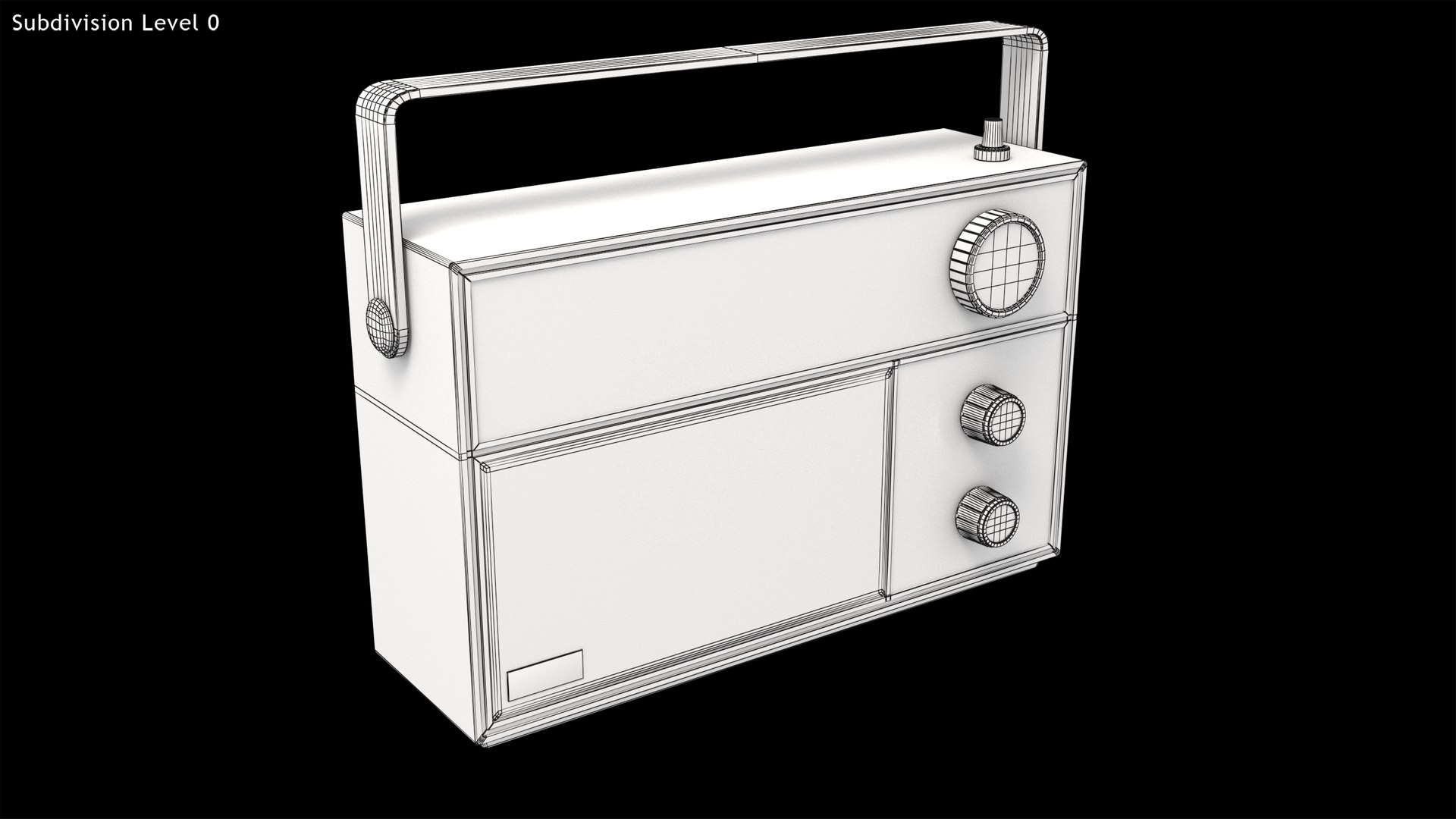 3D Vintage Radio Model - TurboSquid 2208004
