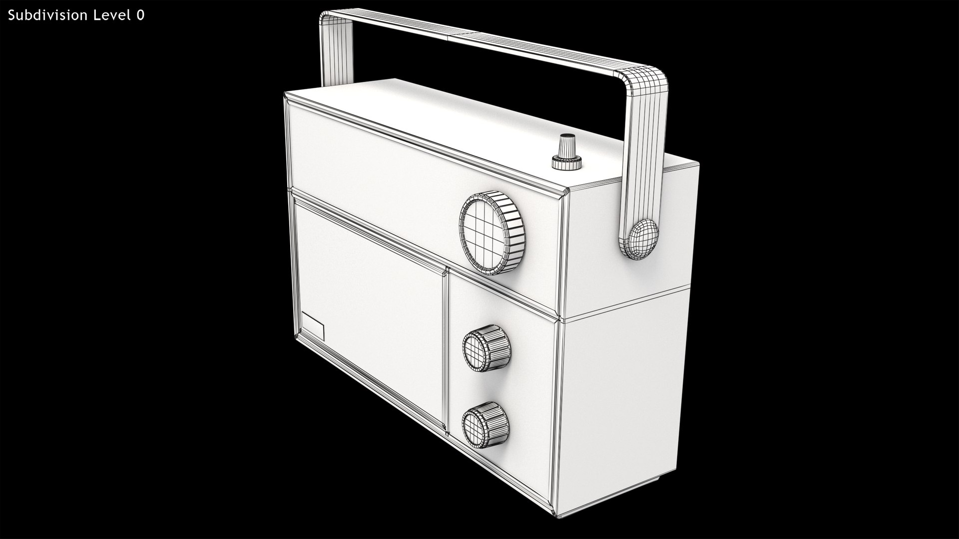 3D Vintage Radio Model - TurboSquid 2208004