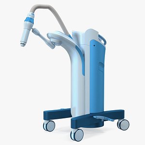 brachytherapy machine therapy rigged 3D model