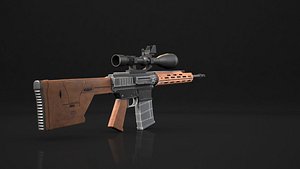 Gun 3d model 3D