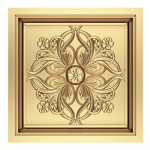 Carved Ceiling Tile 05