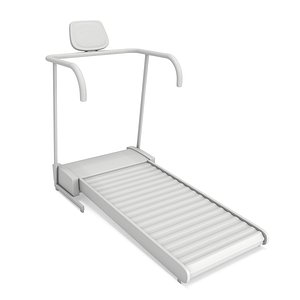Treadmill machine. Gym and fitness equipment.