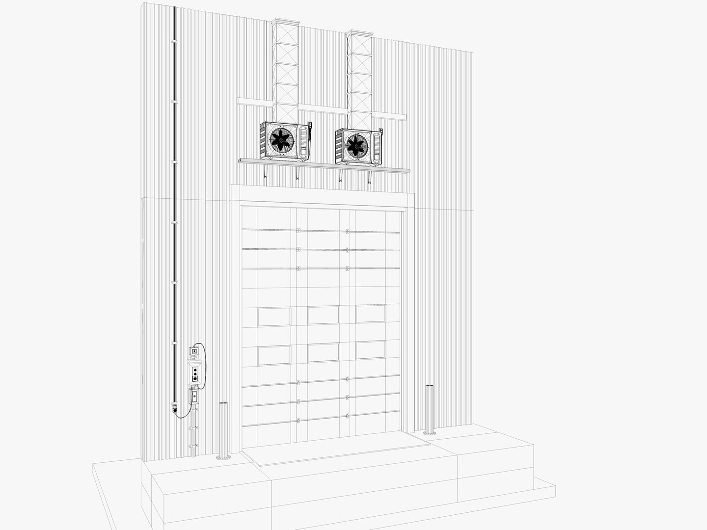 Loading Dock Door 2 3D https://p.turbosquid.com/ts-thumb/e7/3Ww0Y6/Rl/loading_dockdoor2wire7/jpg/1732193120/1920x1080/fit_q87/485f3cf1a0949320203ba623c8b4c317734c418f/loading_dockdoor2wire7.jpg