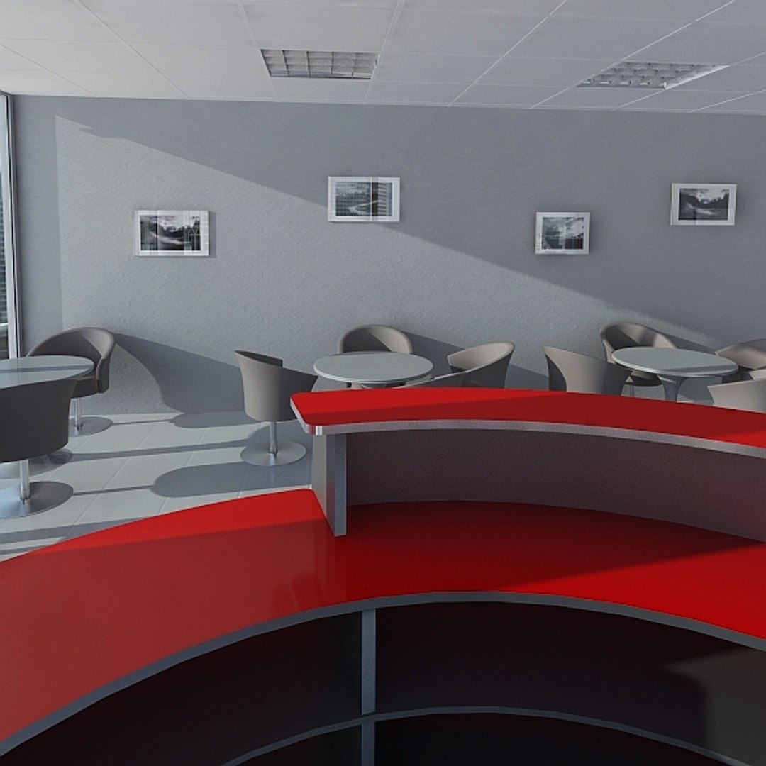 Bar Interior 3d Model
