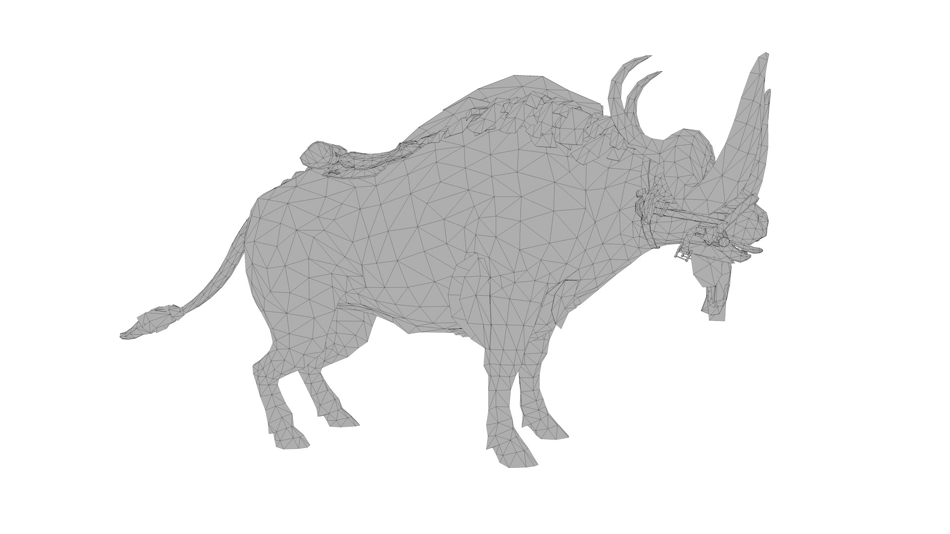 3D 3D Bull Model Model - TurboSquid 2374057