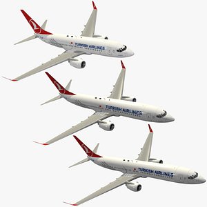 3D Boeing 737-700 / 800 / 900ER Turkish Airlines Pack