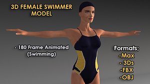 3d model animation swimming