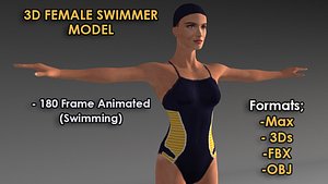 3D Female Swimmer Model
