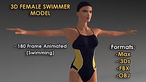 3D Female Swimmer Model