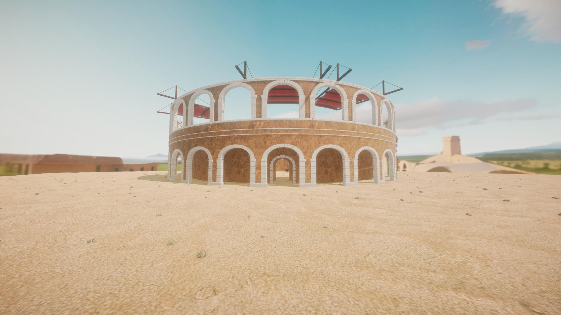 3D Gladiator Arena model https://p.turbosquid.com/ts-thumb/e7/EZVXKJ/xG/r34/jpg/1703094123/1920x1080/fit_q87/d78e7e243b8d90672a51c92018eff6e2881accde/r34.jpg
