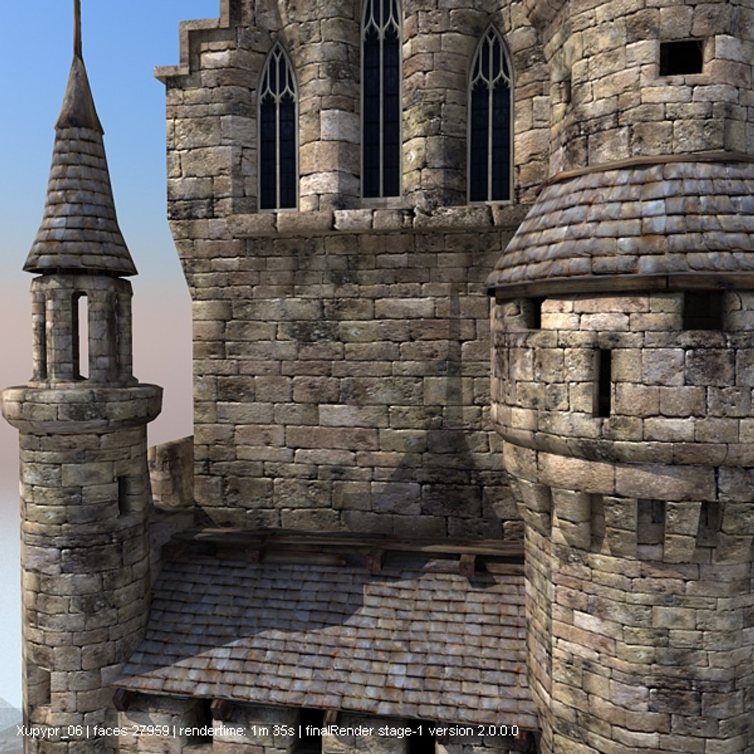 Medieval Castle 3d Model