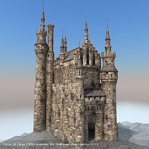 medieval castle 3d model