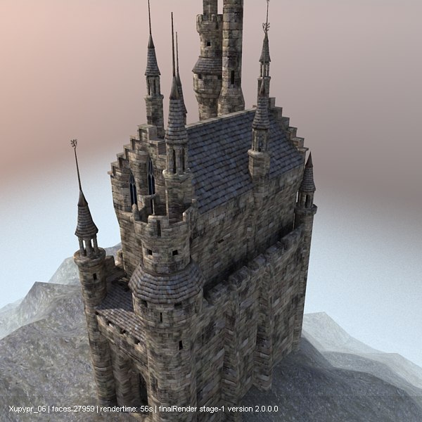 medieval castle 3d model