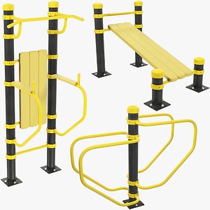 Street Workout Equipment Collection V7 model