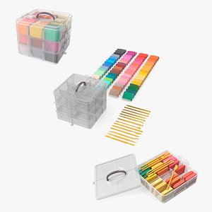 3D model Polymer Clay Kits Collection