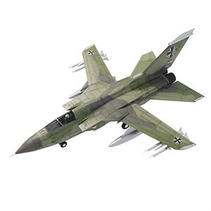 3D model Panavia Tornado lowpoly jet fighter