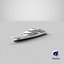Ombla Luxury Superyacht Dynamic Simulation 3D model