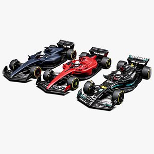 Formula 1 Season 2023 Top 3 Teams Collection model