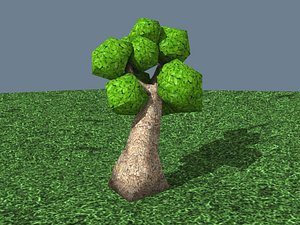 3d 3ds cartoon tree