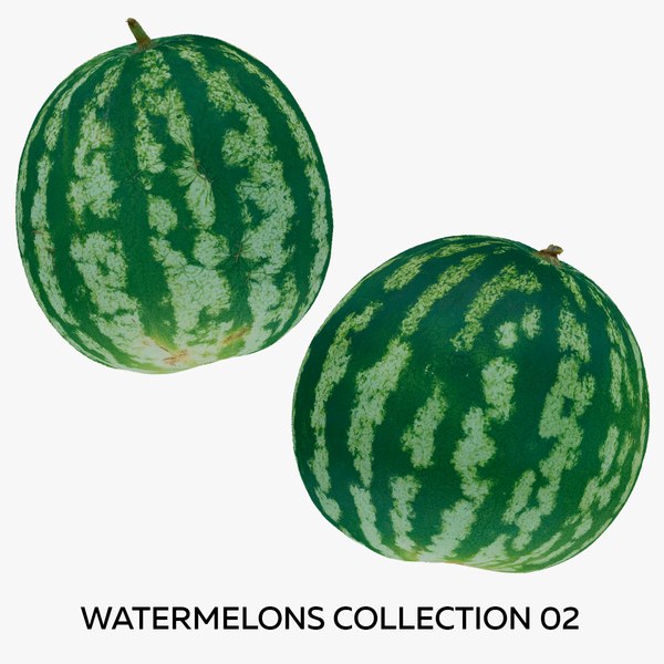 Watermelons Collection 02 - 2 models RAW Scans 3D