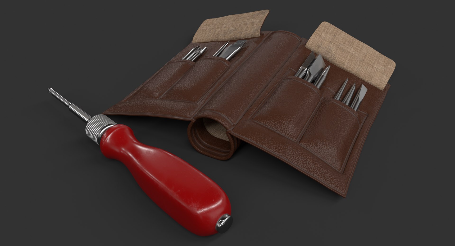 3D Realistic Soviet Screwdriver Set - TurboSquid 1341247