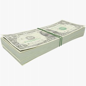 Stack of One Dollar Bills V2