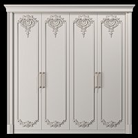 blk wood classical wardrobe art 0038