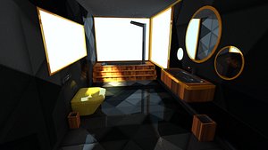 3D luxury bathroom