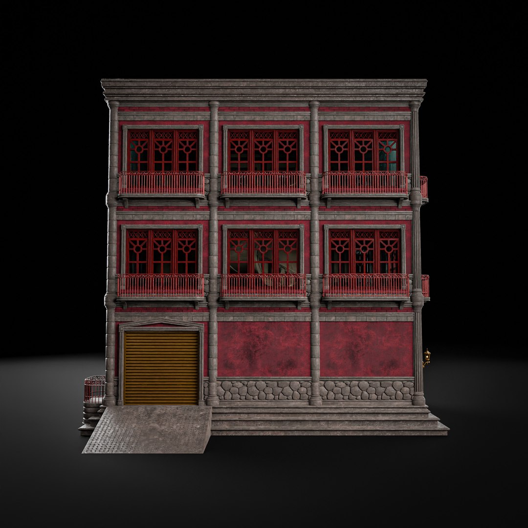 3D MODULAR BUILDING WITH INTERIOR KITBASH 05 - TurboSquid 2264957
